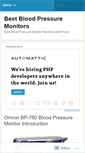 Mobile Screenshot of bestbloodpressuremonitors2.wordpress.com