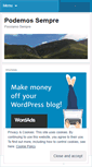 Mobile Screenshot of podemossempre.wordpress.com