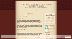 Desktop Screenshot of einewiekeine1.wordpress.com