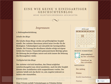 Tablet Screenshot of einewiekeine1.wordpress.com