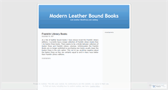 Desktop Screenshot of leatherboundbooks.wordpress.com