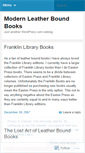 Mobile Screenshot of leatherboundbooks.wordpress.com