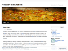 Tablet Screenshot of fiestainthekitchen.wordpress.com