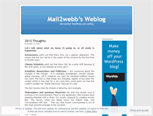 Tablet Screenshot of mail2webb.wordpress.com