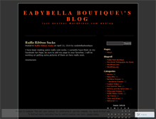 Tablet Screenshot of eadybellasboutique.wordpress.com