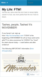 Mobile Screenshot of mylifeftw.wordpress.com