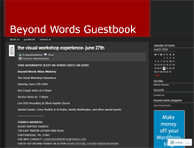 Tablet Screenshot of beyondwordsmime.wordpress.com