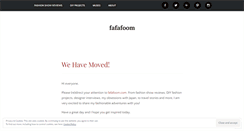 Desktop Screenshot of fafafoom.wordpress.com