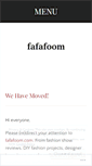 Mobile Screenshot of fafafoom.wordpress.com