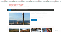 Desktop Screenshot of essenceofitaly.wordpress.com