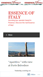 Mobile Screenshot of essenceofitaly.wordpress.com