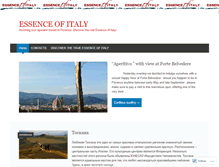 Tablet Screenshot of essenceofitaly.wordpress.com