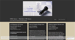 Desktop Screenshot of hrdguru.wordpress.com