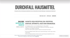 Desktop Screenshot of durchfallhausmittel.wordpress.com