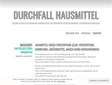 Tablet Screenshot of durchfallhausmittel.wordpress.com