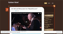 Desktop Screenshot of guitarsrule.wordpress.com