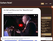 Tablet Screenshot of guitarsrule.wordpress.com