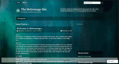 Desktop Screenshot of metrossage.wordpress.com