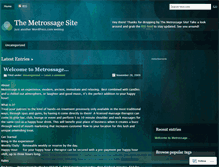 Tablet Screenshot of metrossage.wordpress.com
