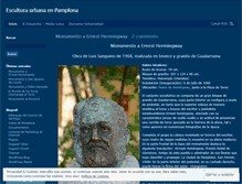 Tablet Screenshot of esculturaurbanapamplona.wordpress.com