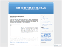 Tablet Screenshot of getitpersonalised.wordpress.com