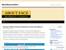 Tablet Screenshot of aboutfacecenters.wordpress.com