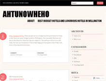 Tablet Screenshot of ahtunowheho.wordpress.com