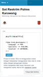 Mobile Screenshot of polreskarawang.wordpress.com