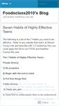 Mobile Screenshot of foodsclass2010.wordpress.com