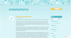 Desktop Screenshot of aneeshasharma.wordpress.com