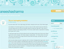 Tablet Screenshot of aneeshasharma.wordpress.com