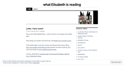 Desktop Screenshot of elisabethreads.wordpress.com