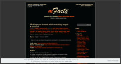 Desktop Screenshot of mfacts.wordpress.com