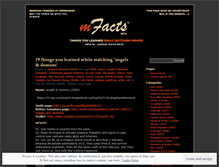 Tablet Screenshot of mfacts.wordpress.com