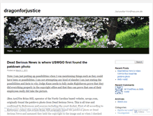 Tablet Screenshot of dragonforjustice.wordpress.com