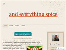 Tablet Screenshot of andeverythingspice.wordpress.com