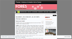 Desktop Screenshot of forespoesiaimusica.wordpress.com