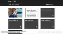 Desktop Screenshot of agencyofone.wordpress.com