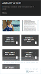 Mobile Screenshot of agencyofone.wordpress.com