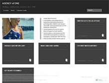 Tablet Screenshot of agencyofone.wordpress.com