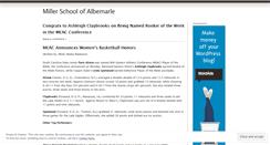 Desktop Screenshot of millerschoolofalbemarle.wordpress.com