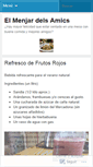 Mobile Screenshot of elmenjardelsamics.wordpress.com