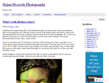 Tablet Screenshot of dejanphoto.wordpress.com