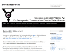 Tablet Screenshot of phoenixtresources.wordpress.com
