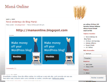 Tablet Screenshot of manaonline.wordpress.com