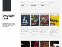 Tablet Screenshot of bordsteinbeet.wordpress.com