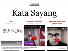 Tablet Screenshot of katasayang.wordpress.com