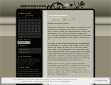 Tablet Screenshot of lightscion.wordpress.com
