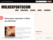 Tablet Screenshot of mulherpontocom.wordpress.com