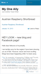 Mobile Screenshot of myoneally.wordpress.com